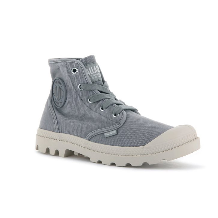 Dámské Boty Palladium Pampa Hi Šedé | CZ FEX-87B